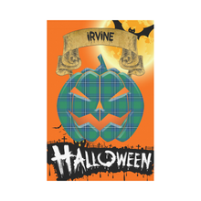 Load image into Gallery viewer, Irvine Ancient Tartan Jack O' Lantern Garden Flag / Halloween Home Decor NN8