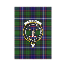 Load image into Gallery viewer, Russell Tartan Flag Clan Badge K7