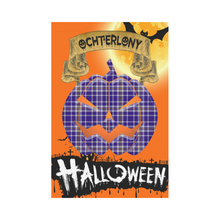 Load image into Gallery viewer, Ochterlony Tartan Jack O' Lantern Garden Flag / Halloween Home Decor NN9