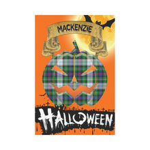 Load image into Gallery viewer, MacKenzie Dress Modern Tartan Jack O' Lantern Garden Flag / Halloween Home Decor NN6