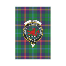 Load image into Gallery viewer, Young Tartan Flag Clan Badge