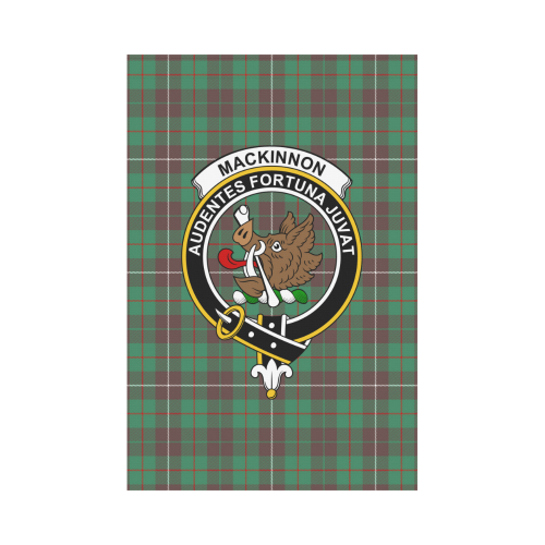 MacKinnon Hunting Ancient Tartan Flag Clan Badge