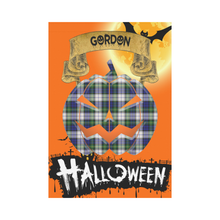 Load image into Gallery viewer, Gordon Dress Modern Tartan Jack O' Lantern Garden Flag / Halloween Home Decor NN8