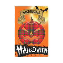 Load image into Gallery viewer, MacDougall Modern Tartan Jack O' Lantern Garden Flag / Halloween Home Decor NN6