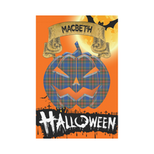 Load image into Gallery viewer, MacBeth Ancient Tartan Jack O' Lantern Garden Flag / Halloween Home Decor NN6MacBeth Ancient Tartan Jack O' Lantern Garden Flag / Halloween Home Decor NN6