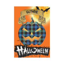 Load image into Gallery viewer, Guthrie Ancient Tartan Jack O' Lantern Garden Flag / Halloween Home Decor NN8