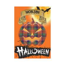 Load image into Gallery viewer, Nicolson Ancient Tartan Jack O' Lantern Garden Flag / Halloween Home Decor NN9