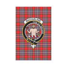 Load image into Gallery viewer, MacFarlane Modern Tartan Flag Clan Badge