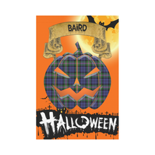 Load image into Gallery viewer, Baird Modern Tartan Jack O&#39; Lantern Garden Flag / Halloween Home Decor NN4