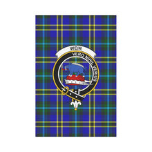 Load image into Gallery viewer, Weir Tartan Flag Clan Badge