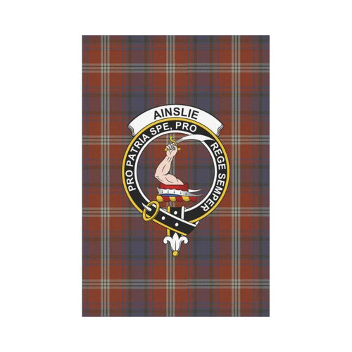 Ainslie Tartan Flag Clan Badge