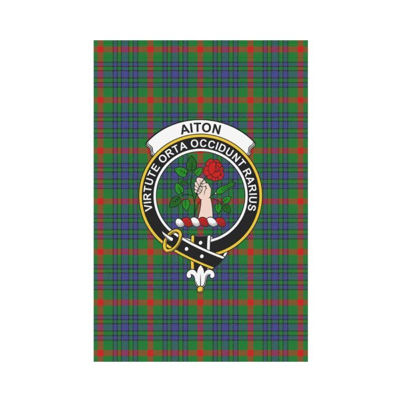 Aiton Tartan Flag Clan Badge