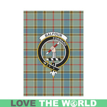 Load image into Gallery viewer, Balfour Blue Tartan Flag Clan Badge K7