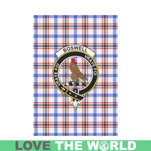 Load image into Gallery viewer, Boswell Tartan Flag Clan Badge K7