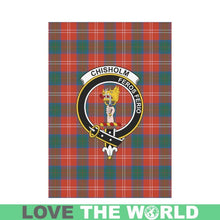 Load image into Gallery viewer, Chisholm Tartan Flag Clan Badge K7
