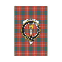 Load image into Gallery viewer, Chisholm Tartan Flag Clan Badge