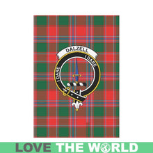 Load image into Gallery viewer, Dalziel Tartan Flag Clan Badge K7