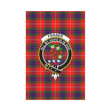Load image into Gallery viewer, Fraser Tartan Flag Clan Badge