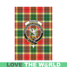 Load image into Gallery viewer, Gibson (Gibbs) Tartan Flag Clan Badge K7