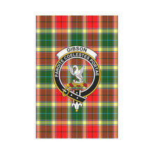 Load image into Gallery viewer, Gibson (Gibbs) Tartan Flag Clan Badge