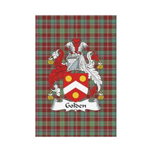 Load image into Gallery viewer, Golden Tartan Clan Badge Garden Flag Th1 One Size / Golden Garden Flag 12X18Without Flagpole Flags