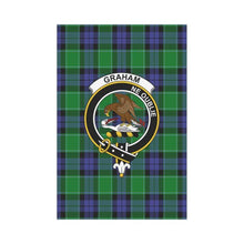Load image into Gallery viewer, Graham Of Menteith Tartan Clan Badge Garden Flag Th1 One Size / Graham Of Menteith Garden Flag