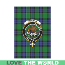 Load image into Gallery viewer, Graham Of Menteith Tartan Clan Badge Garden Flag Th1 One Size / Graham Of Menteith Garden Flag