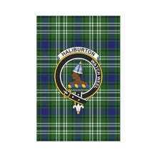 Load image into Gallery viewer, Haliburton Tartan Flag Clan Badge