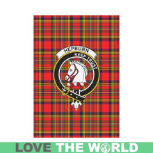 Load image into Gallery viewer, Hepburn Tartan Flag Clan Badge K7