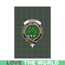 Load image into Gallery viewer, Irvine Of Bonshaw Tartan Flag Clan Badge K7