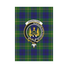 Load image into Gallery viewer, Johnston Tartan Clan Badge Garden Flag W7 One Size / Large Size 28X40 Flags