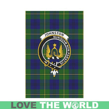 Load image into Gallery viewer, Johnston Tartan Clan Badge Garden Flag W7 One Size / Large Size 28X40 Flags