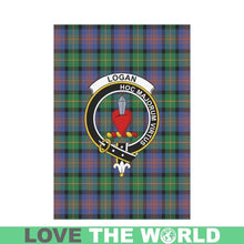 Load image into Gallery viewer, Logan Tartan Flag Clan Badge K7