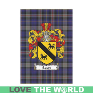 Lopez Tartan Flag Clan Badge K9