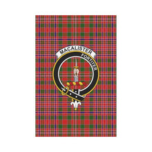 Load image into Gallery viewer, Macalister Tartan Flag Clan Badge