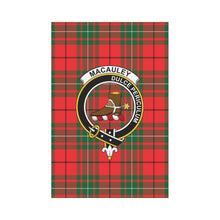 Load image into Gallery viewer, Macaulay Tartan Flag Clan Badge