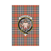 Load image into Gallery viewer, Macfarlane Tartan Flag Clan Badge