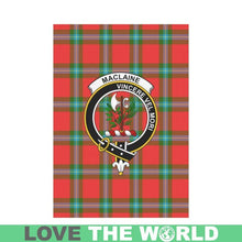 Load image into Gallery viewer, MACLAINE OF LOCH BUIE TARTAN CLAN BAGE GARDEN FLAG W7