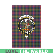 Load image into Gallery viewer, Maclennan Tartan Flag Clan Badge K7