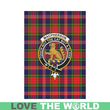 Load image into Gallery viewer, Macpherson Tartan Flag Clan Badge K7
