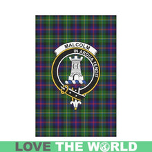 Load image into Gallery viewer, Malcolm I Tartan Flag Clan Badge K9