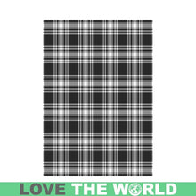 Load image into Gallery viewer, Menzies Black White Modern Tartan Flag K5
