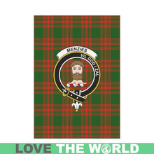Load image into Gallery viewer, Menzies Tartan Flag Clan Badge K7