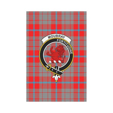 Load image into Gallery viewer, Moubray Tartan Flag Clan Badge