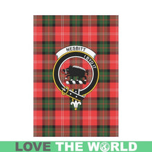 Load image into Gallery viewer, Nesbitt Tartan Flag Clan Badge K7