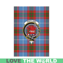 Load image into Gallery viewer, Pentland Tartan Flag Clan Badge K7