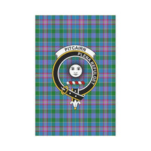 Load image into Gallery viewer, Pitcairn Hunting Tartan Flag Clan Badge