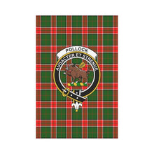 Load image into Gallery viewer, Pollock Tartan Flag Clan Badge
