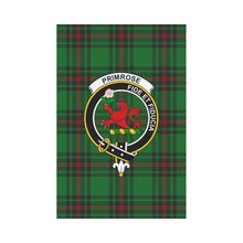 Load image into Gallery viewer, Primrose Tartan Flag Clan Badge