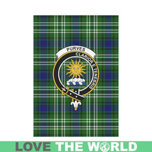 Load image into Gallery viewer, Purves Tartan Flag Clan Badge K7